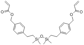 Molecular Structure of 140220-31-1 (1,3-Bis[(acryloxymethyl)phenethyl]tetramethyldisiloxane)